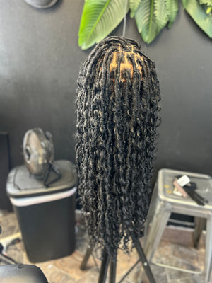 Boho loc wig