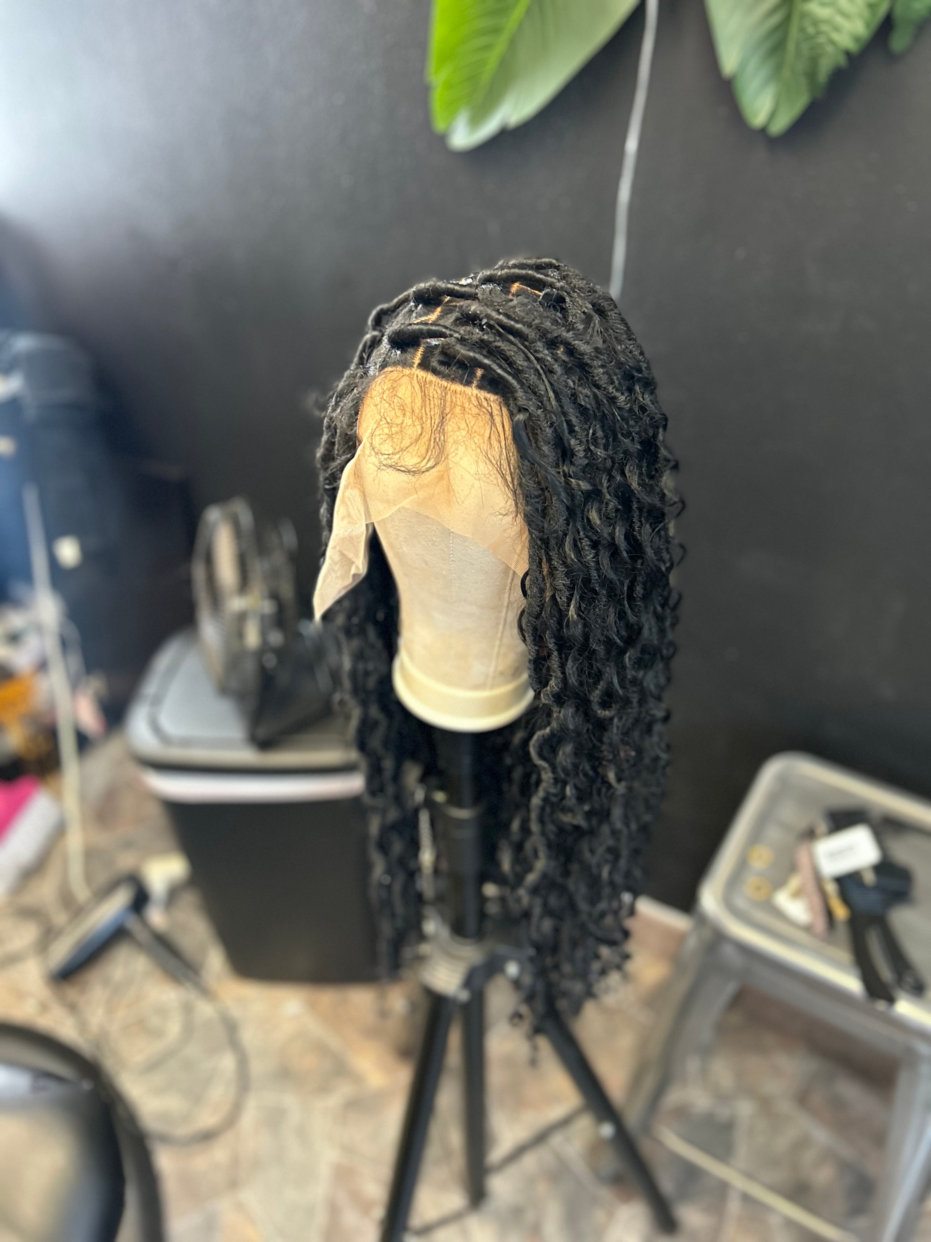 Boho loc wig