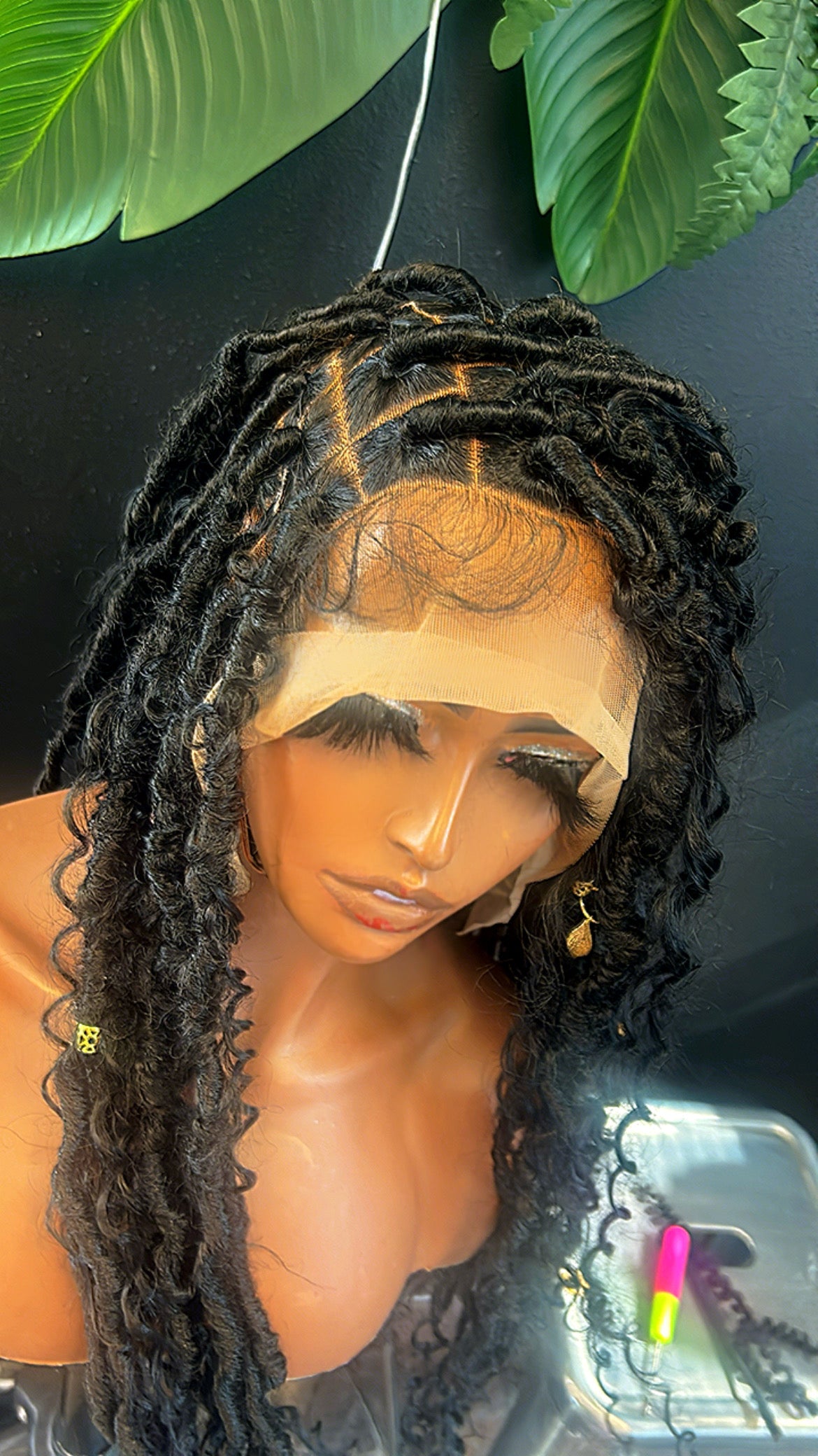 Boho loc wig