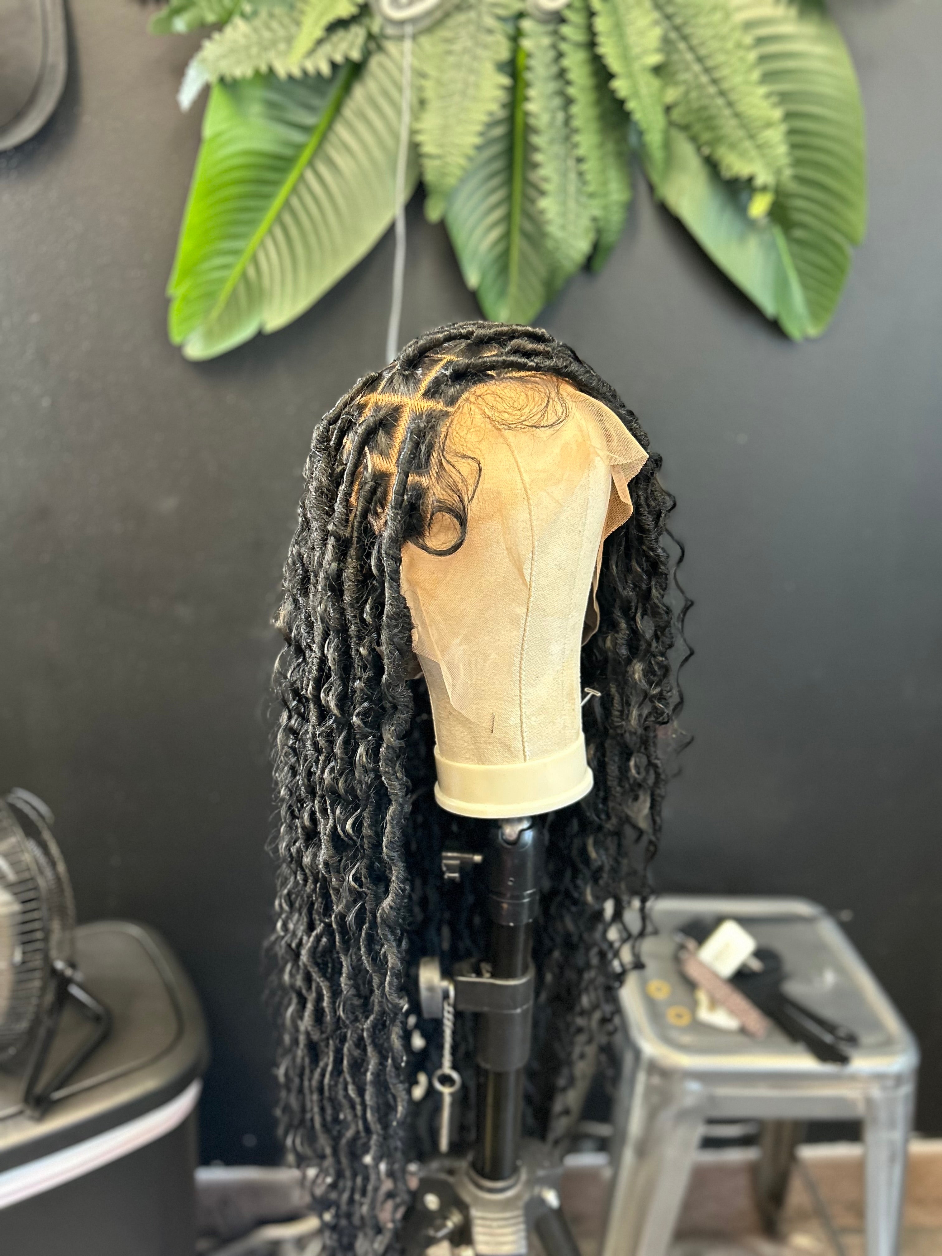 Boho loc wig