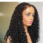 13x4 frontal wig  with 4c curly edges