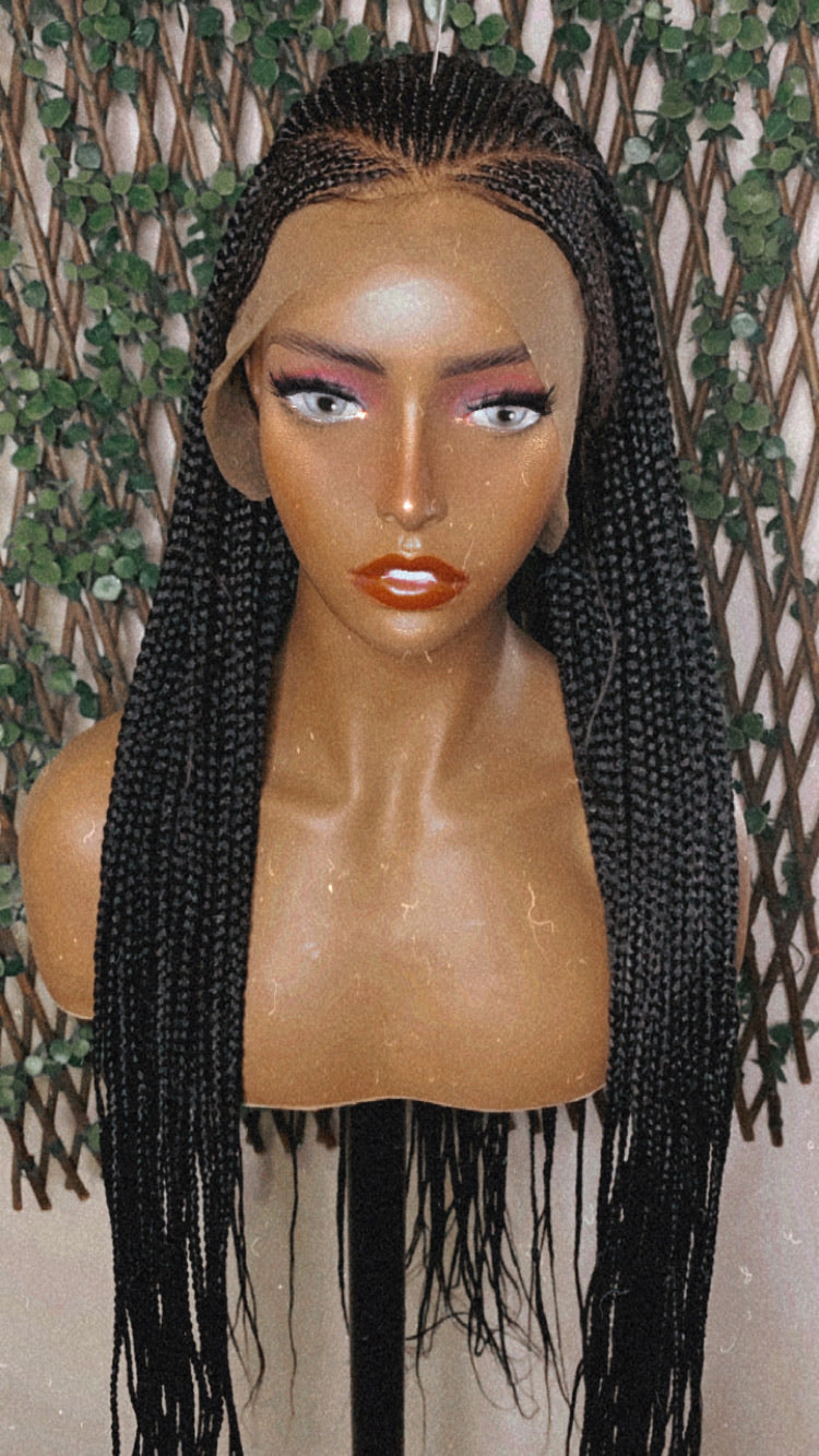 Braided lace frontal wig