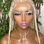 Braided Feed in cornrow lace frontal wig