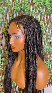 Braided wig with lace closure